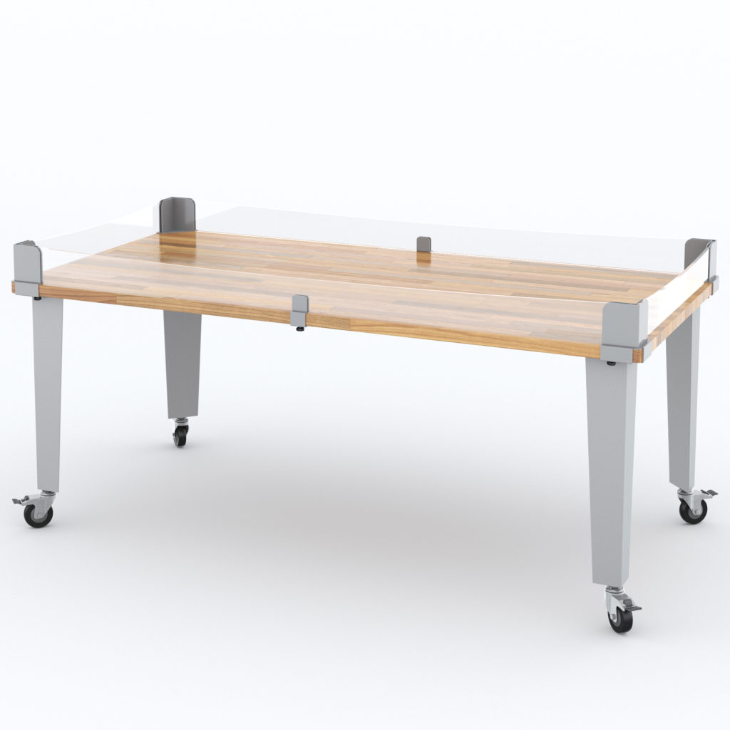 Robotics Table 42″ D x 84″ W x 34″ H (to work surface)