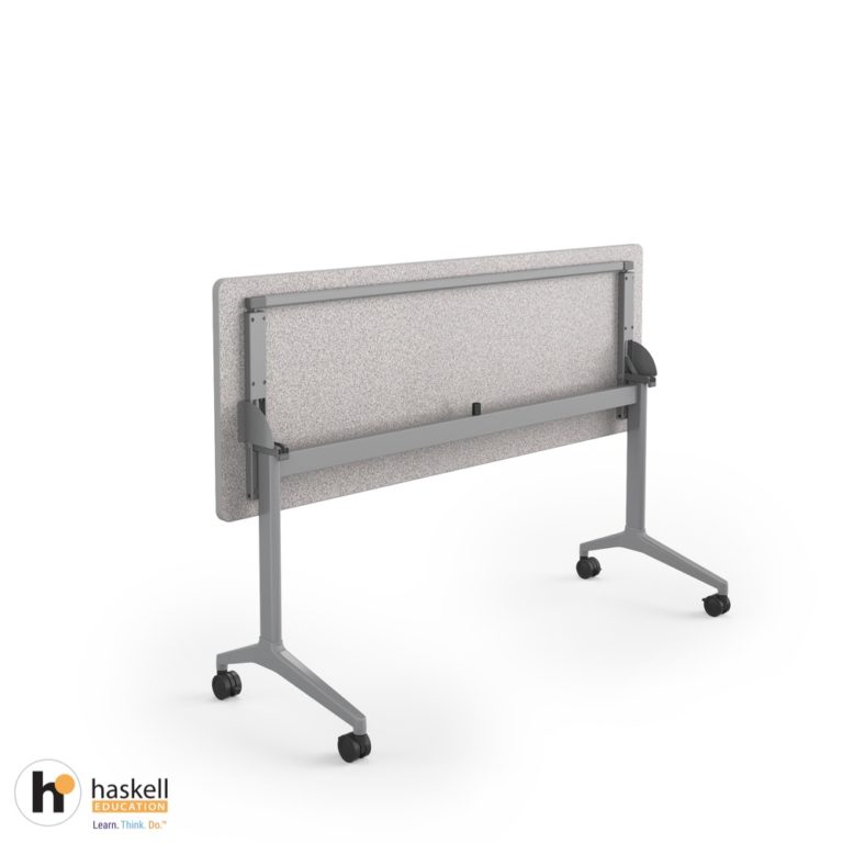 Echo Flip Table in Grey Nebula Upright